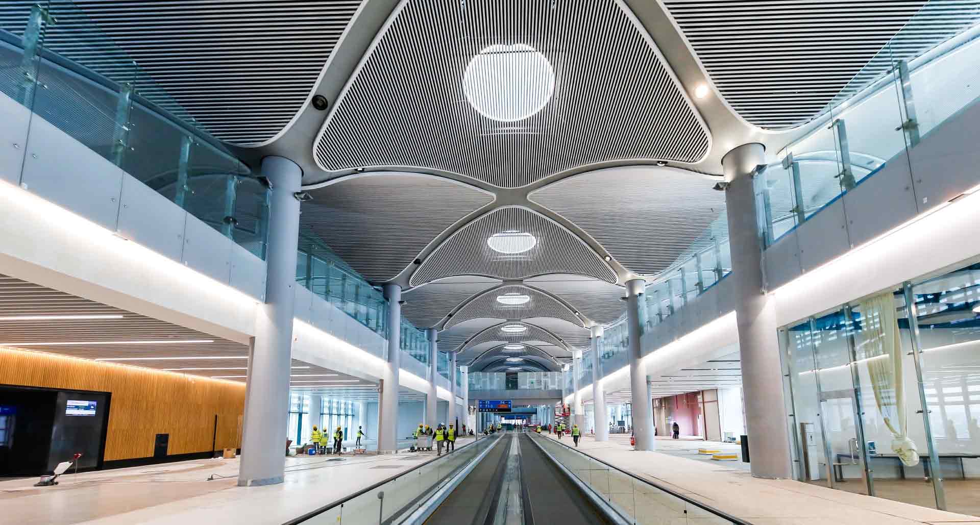 Istanbul Airport ceiling systems